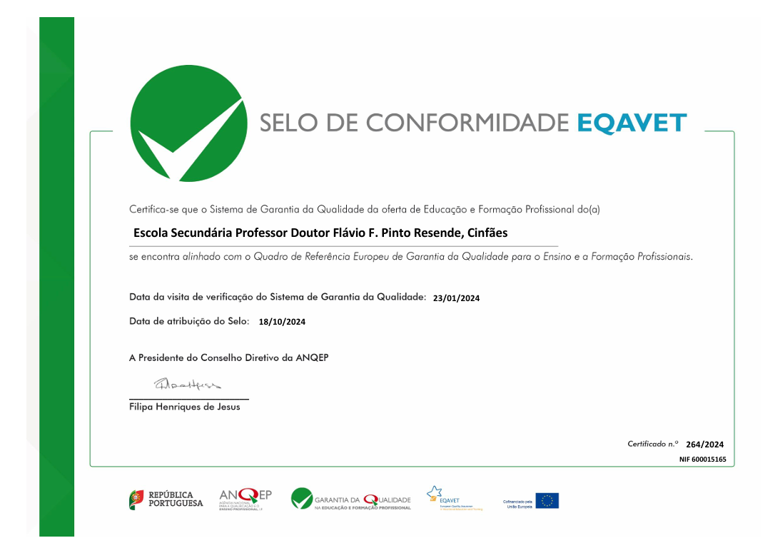 Certificação EQAVET